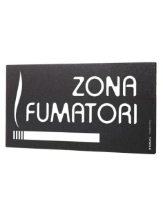 Pittogramma ZONA FUMATORI 8x15 cm da parete