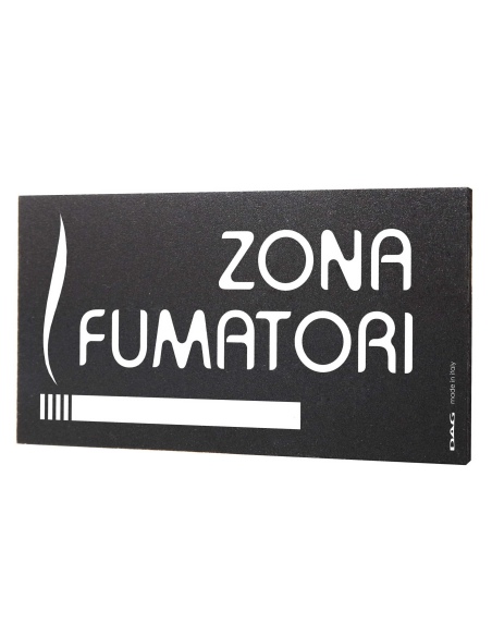 Pittogramma ZONA FUMATORI 8x15 cm da parete