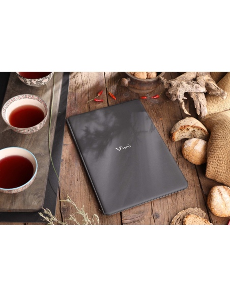 Porta Menu TOSCANA A4 scritta vini serigrafata 6 buste + 2 tasche NERO TEX