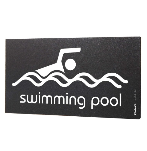 Pittogramma SWIMMING POOL 8x15 cm da parete