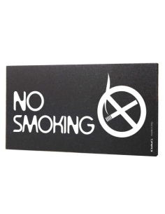 Pittogramma NO SMOKING 8x15 cm da parete