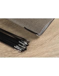 Elastici di ricambio neri 29,5 cm per menu A5-QUADRATO conf. 10 pz. 2