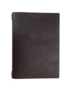Porta Menu A4 (23,2x31,8 cm) senza etichetta solo elastico nero SUGHERO NERO sp. 2.5