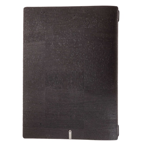 Porta Menu A4 (23,2x31,8 cm) senza etichetta solo elastico nero SUGHERO NERO sp. 2.5