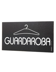 Pittogramma GUARDAROBA 8x15 cm da parete