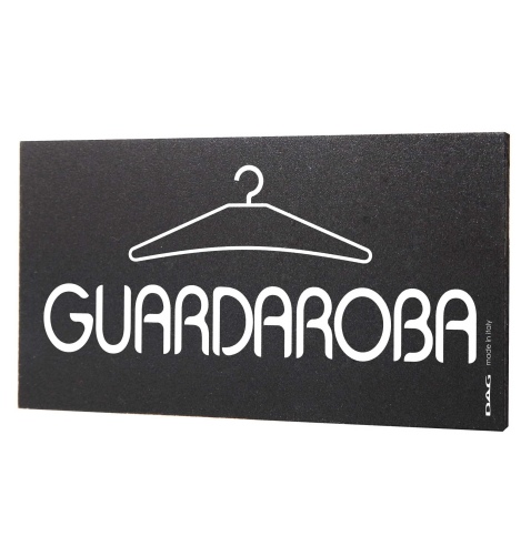 Pittogramma GUARDAROBA 8x15 cm da parete