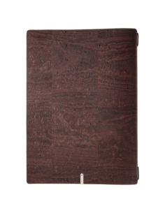 Porta Menu A4 (23,2x31,8 cm) senza etichetta 2 buste (4 facciate) elastico nero SUGHERO MARRONE sp. 2.5 2