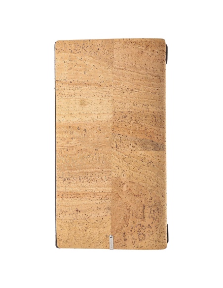 Porta Menu A4 SLIM (17,4x31,8 cm) senza etichetta solo elastico nero SUGHERO NATURALE sp. 1.4