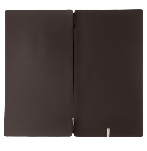 Porta Menu A4 SLIM (17,4x31,8 cm) senza etichetta solo elastico nero SUGHERO NATURALE sp. 1.4