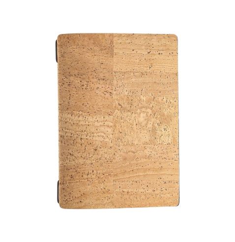 Porta Menu A5 (16,5x23,1 cm) senza etichetta 2 buste (4 facciate) elastico nero SUGHERO NATURALE sp. 1.4
