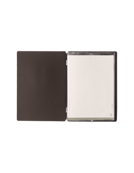 Porta Menu A5 (16,5x23,1 cm) senza etichetta 2 buste (4 facciate) elastico nero SUGHERO NATURALE sp. 1.4