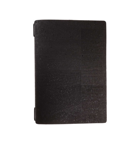 Porta Menu A5 (16,5x23,1 cm) senza etichetta solo elastico nero SUGHERO NERO sp. 2.5