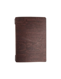 Porta Menu A5 (16,5x23,1 cm) senza etichetta solo elastico nero SUGHERO MARRONE sp. 2.5