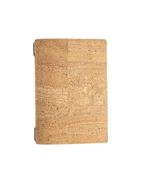 Porta Menu A5 (16,5x23,1 cm) senza etichetta solo elastico nero SUGHERO NATURALE sp. 1.4
