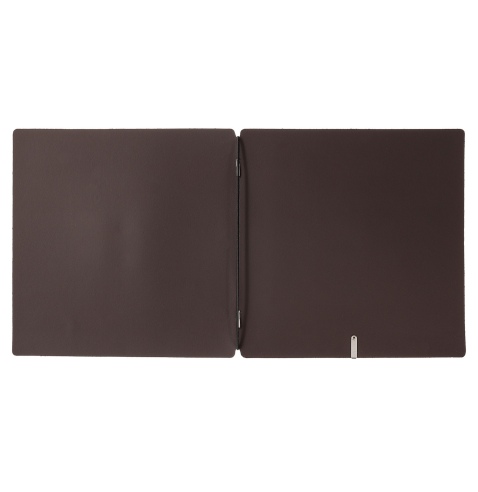 Porta Menu QUADRATO (23x23,1 cm) senza etichetta solo elastico nero SUGHERO MARRONE sp. 2.5