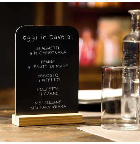 Lavagna D4 STYLE MODIGLIANI 15x21 da tavolo base colore PINO