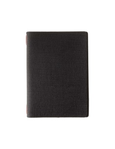 Porta Menu A5 (16,5x23,1 cm) senza etichetta 2 buste (4 facciate) elastico rosso JUTA NERO