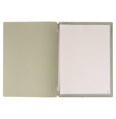 Porta Menu A4 (23,2x31,8 cm) senza etichetta 2 buste (4 facciate) elastico rosso JUTA SALVIA