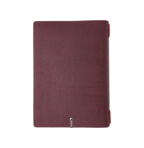 Porta Menu A5 (16,5x23,1 cm) senza etichetta 2 buste (4 facciate) elastico rosso JUTA BORDEAUX