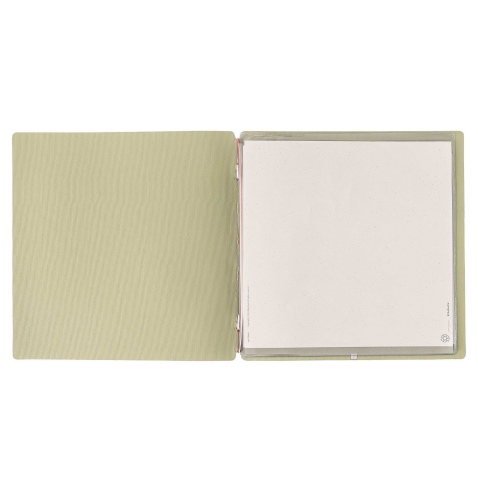 Porta Menu QUADRATO (23x23,1 cm) senza etichetta 2 buste (4 facciate) elastico rosso JUTA SALVIA