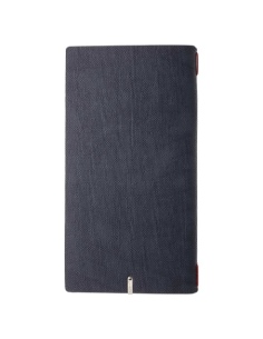 Porta Menu A4 SLIM (17,4x31,8 cm) senza etichetta 2 buste (4 facciate) elastico rosso JUTA BLU 2