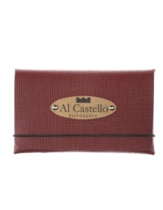 BILL porta conto/resto etichetta PATCH "personalizzata" (minimo 18 pezzi) CHEF BORDEAUX