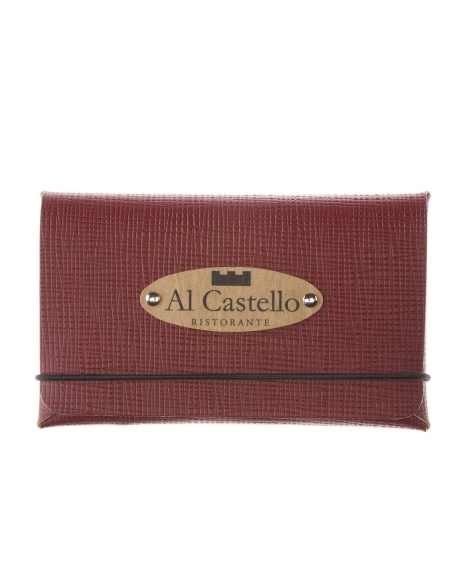BILL porta conto/resto etichetta PATCH "personalizzata" (minimo 18 pezzi) CHEF BORDEAUX