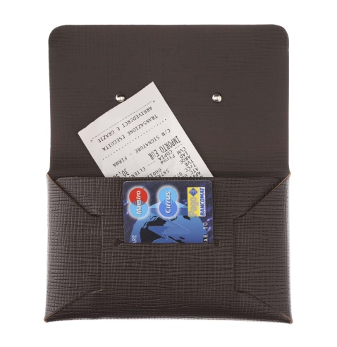 BILL porta conto/resto etichetta PATCH "personalizzata" (minimo 18 pezzi) CHEF MARRONE