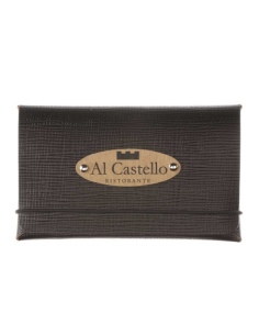 BILL porta conto/resto etichetta PATCH "personalizzata" (minimo 18 pezzi) CHEF NERO