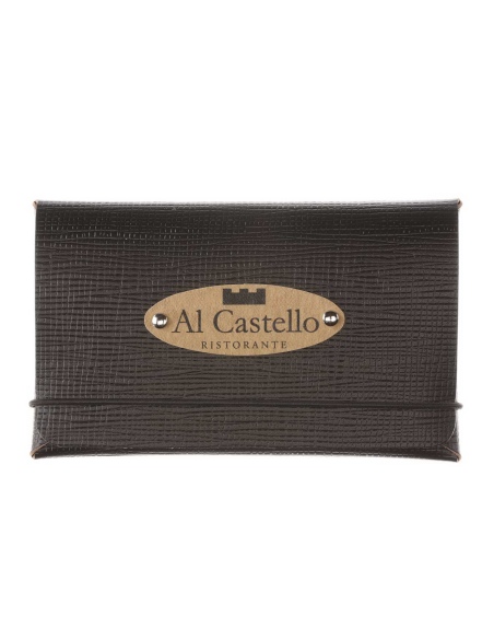 BILL porta conto/resto etichetta PATCH "personalizzata" (minimo 18 pezzi) CHEF NERO