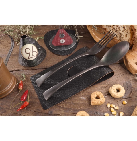 CUTLERY REST poggia posate CHEF NERO conf. 4 pz.