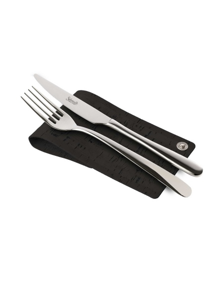 CUTLERY REST poggia posate SUGHERO NERO sp. 2.5 conf. 4 pz.