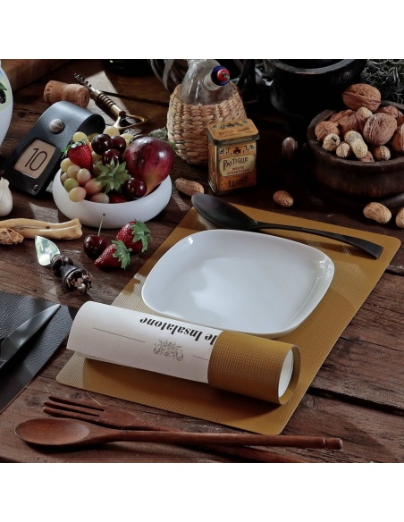 TOVAGLIETTE TAPPETINI D'ARREDO 23x35 cm pezzo singolo CHEF OCRA