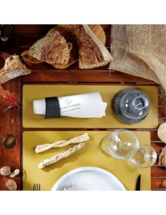 PLACEMATS 48x15 cm single piece CHEF OCHER 2