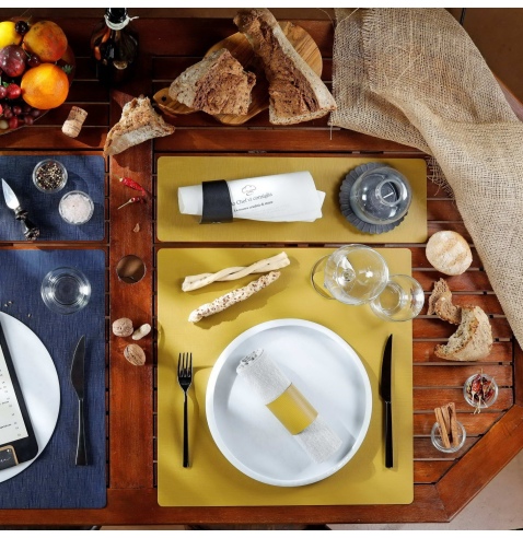 TOVAGLIETTE TAPPETINI D'ARREDO 48x15 cm pezzo singolo CHEF OCRA