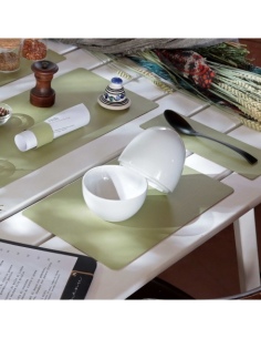 PLACEMATS 32x21 cm single piece CHEF SAGE 2