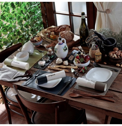 TOVAGLIETTE TAPPETINI D'ARREDO 23x35 cm pezzo singolo CHEF SALVIA