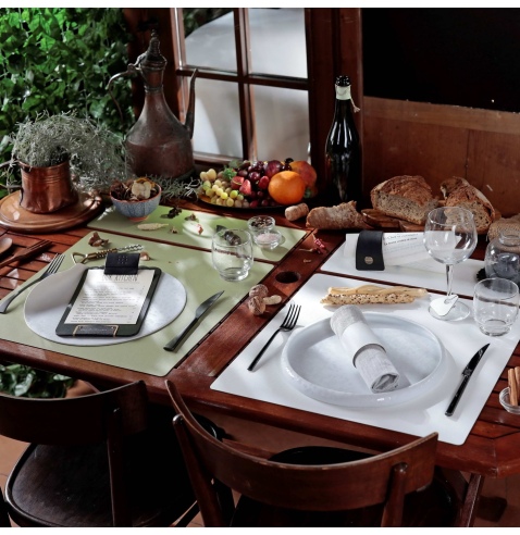 TOVAGLIETTE TAPPETINI D'ARREDO 48x15 cm pezzo singolo CHEF SALVIA