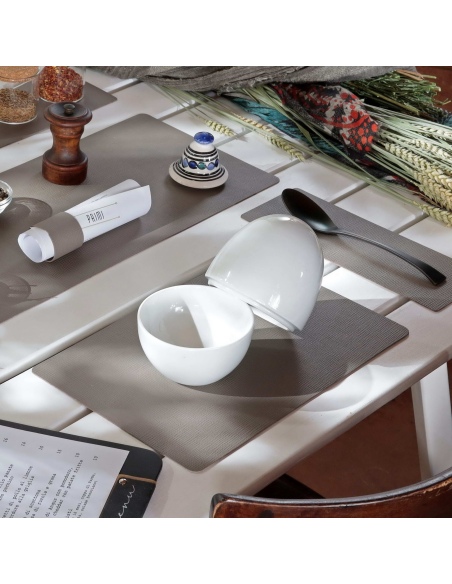 TOVAGLIETTE TAPPETINI D'ARREDO 21x32 cm pezzo singolo CHEF TORTORA