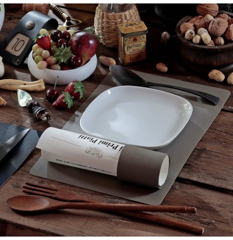 TOVAGLIETTE TAPPETINI D'ARREDO 23x35 cm pezzo singolo CHEF TORTORA