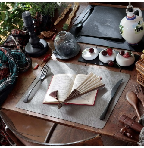 TOVAGLIETTE TAPPETINI D'ARREDO 30x40 cm pezzo singolo CHEF TORTORA