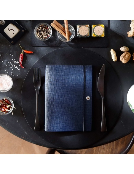 NOTE PORTFOLIO L-A5 taccuino con fogli CHEF BLU