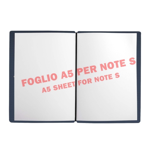 NOTE PORTFOLIO S-A6 taccuino con fogli CHEF BLU