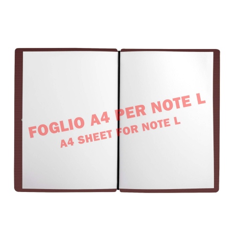 NOTE PORTFOLIO L-A5 taccuino con fogli CHEF BORDEAUX