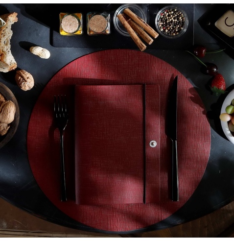 NOTE PORTFOLIO L-A5 taccuino con fogli CHEF BORDEAUX