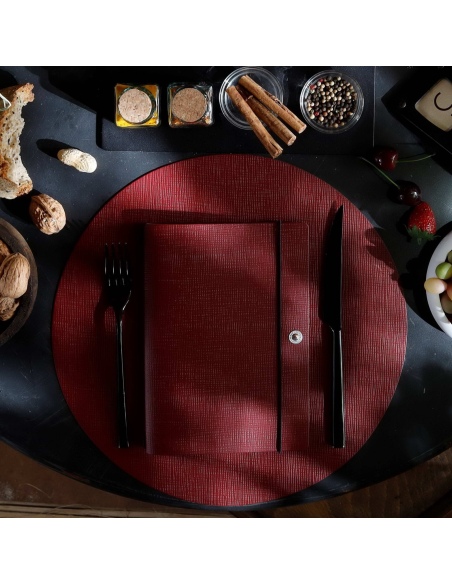NOTE PORTFOLIO L-A5 taccuino con fogli CHEF BORDEAUX