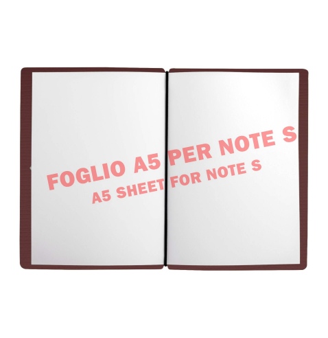 NOTE PORTFOLIO S-A6 taccuino con fogli CHEF BORDEAUX