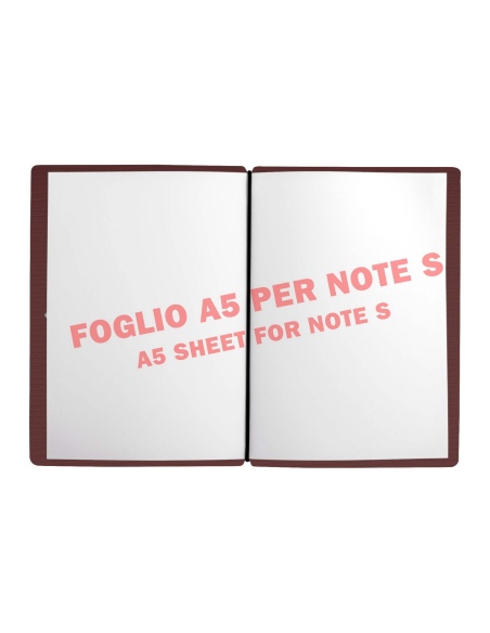 NOTE PORTFOLIO S-A6 taccuino con fogli CHEF BORDEAUX