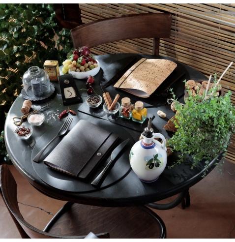 NOTE PORTFOLIO L-A5 taccuino con fogli CHEF MARRONE
