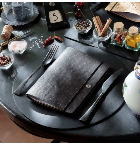 NOTE PORTFOLIO L-A5 taccuino con fogli CHEF MARRONE